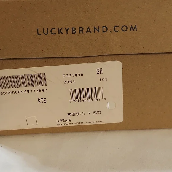 Lucky Brand "Bidimin" gray suede slides / mules. NEW. Sz 11 - Picture 6 of 6